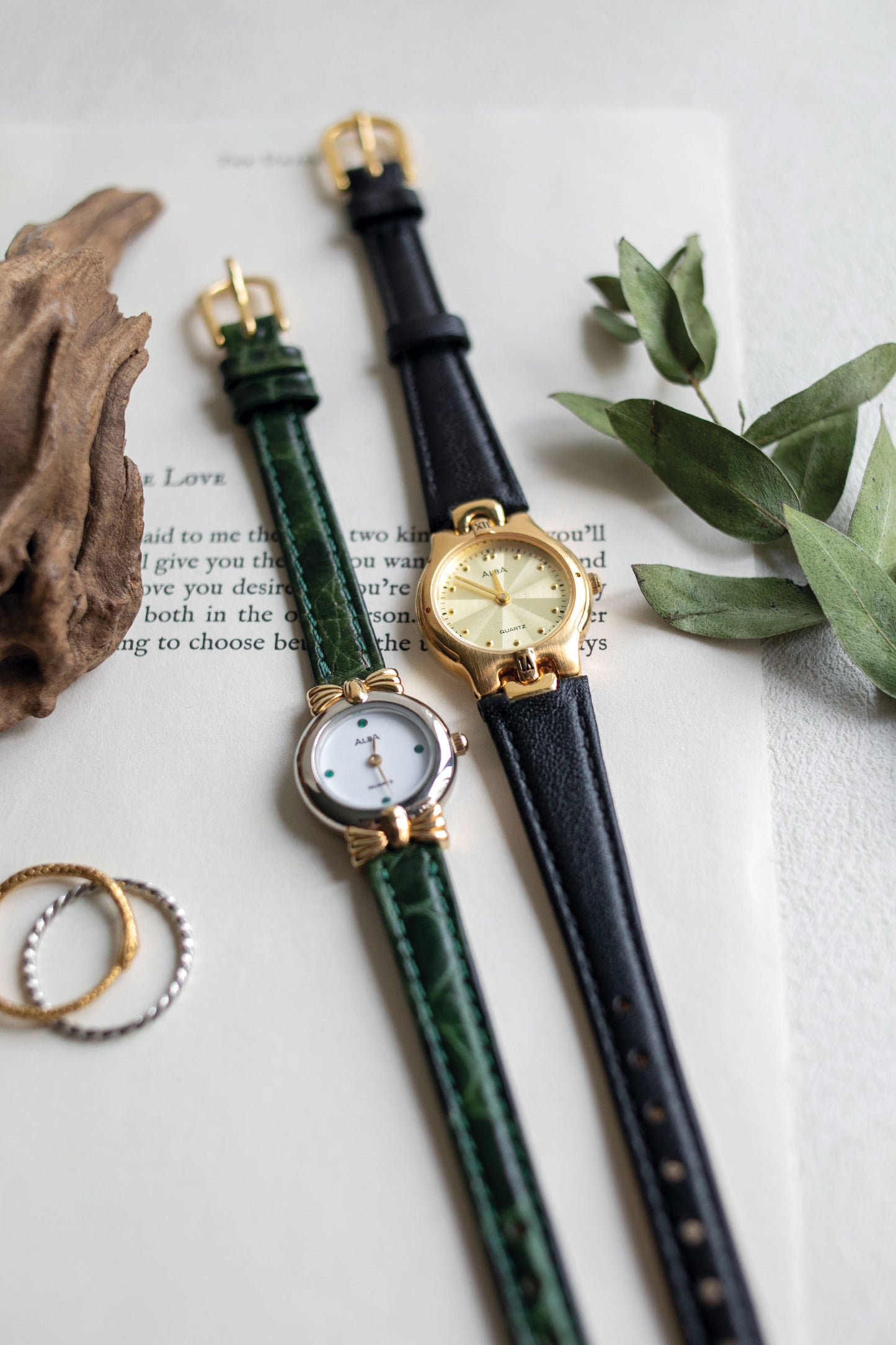 True Vintage: Alba Bow (Green) (10906473332895) (10906466386079)
