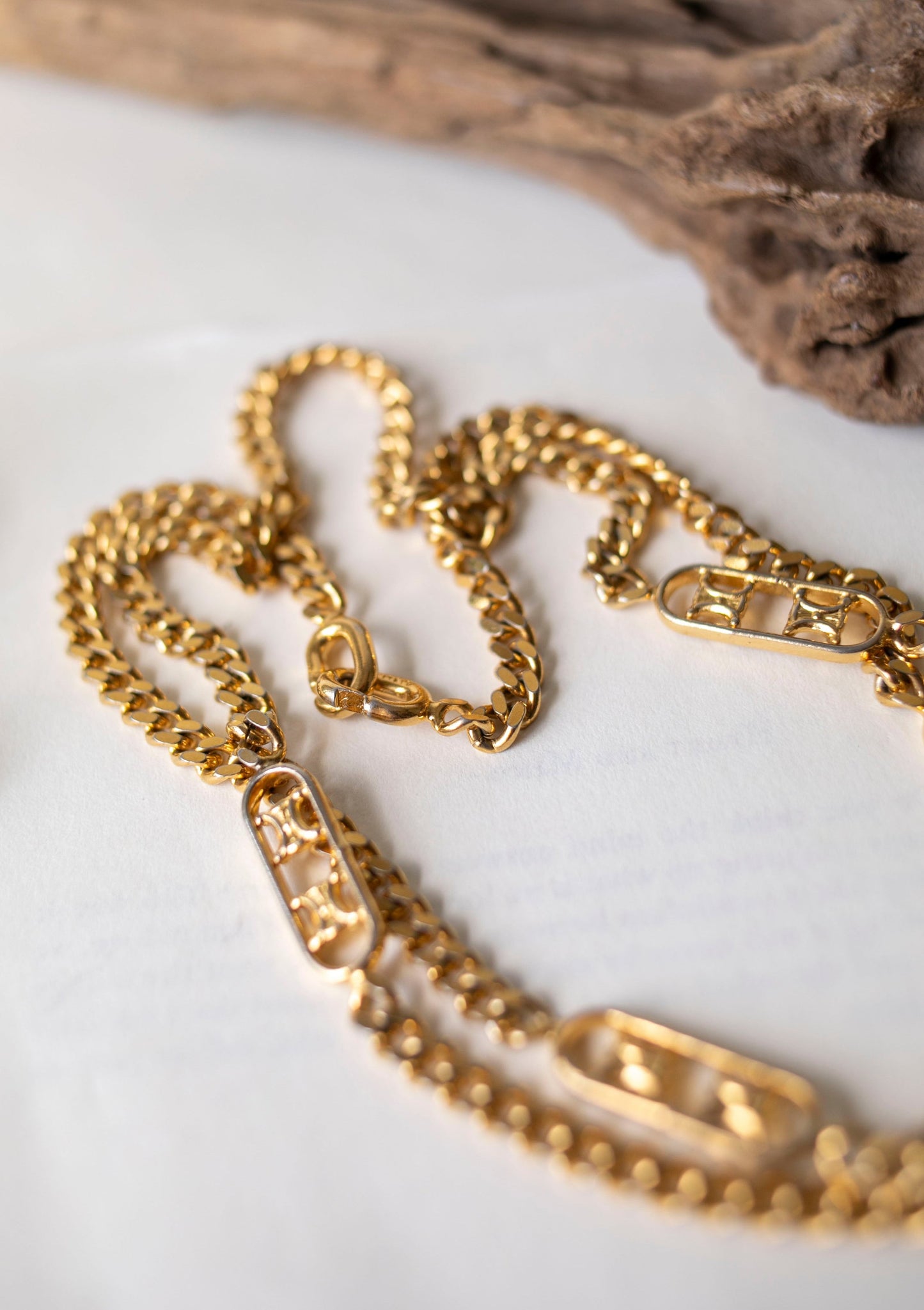 Vintage Celine Triomphe Sautoir Necklace (J-C01)