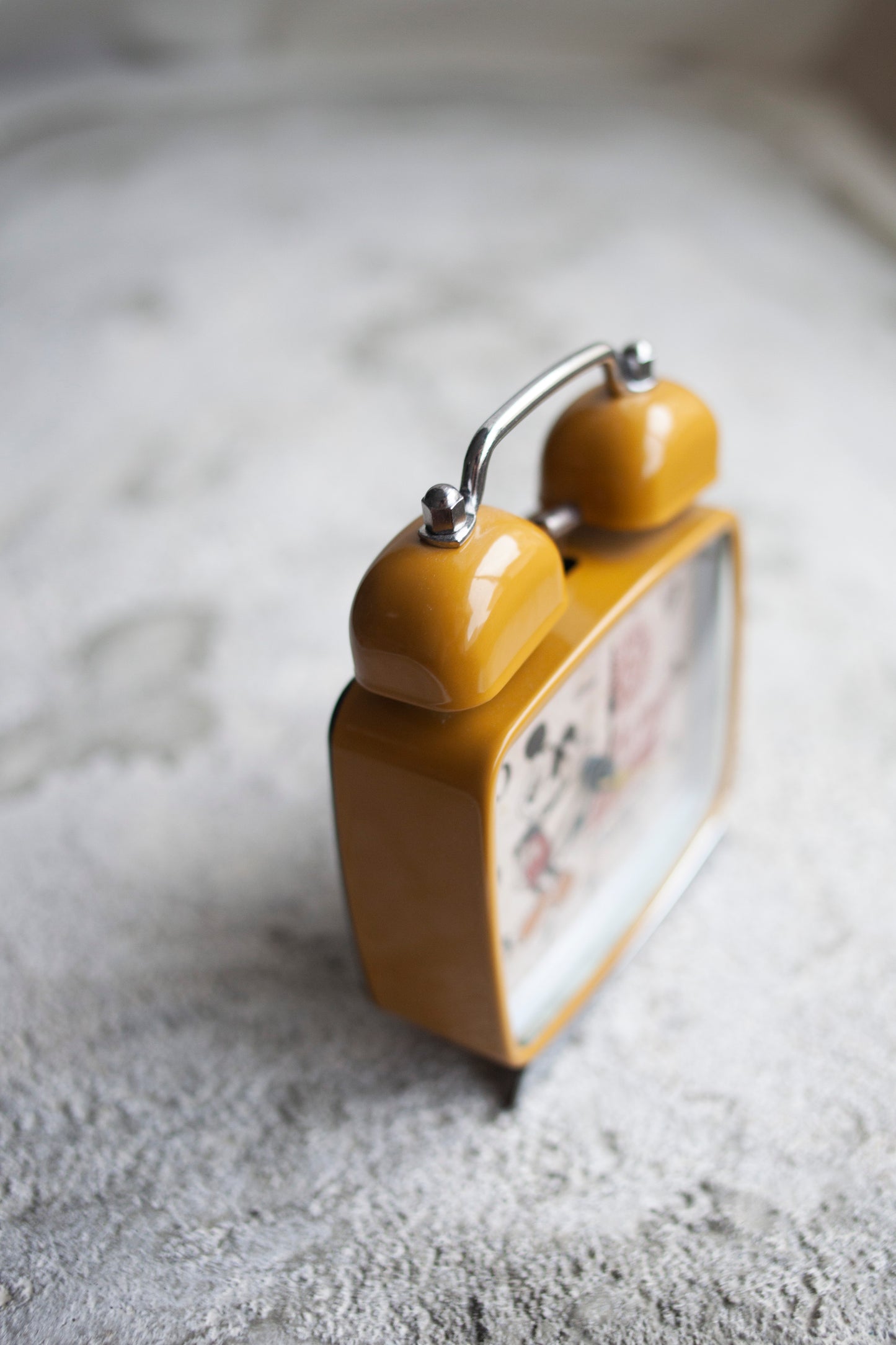 Discontinued: Mustard Yellow Mickey Clock