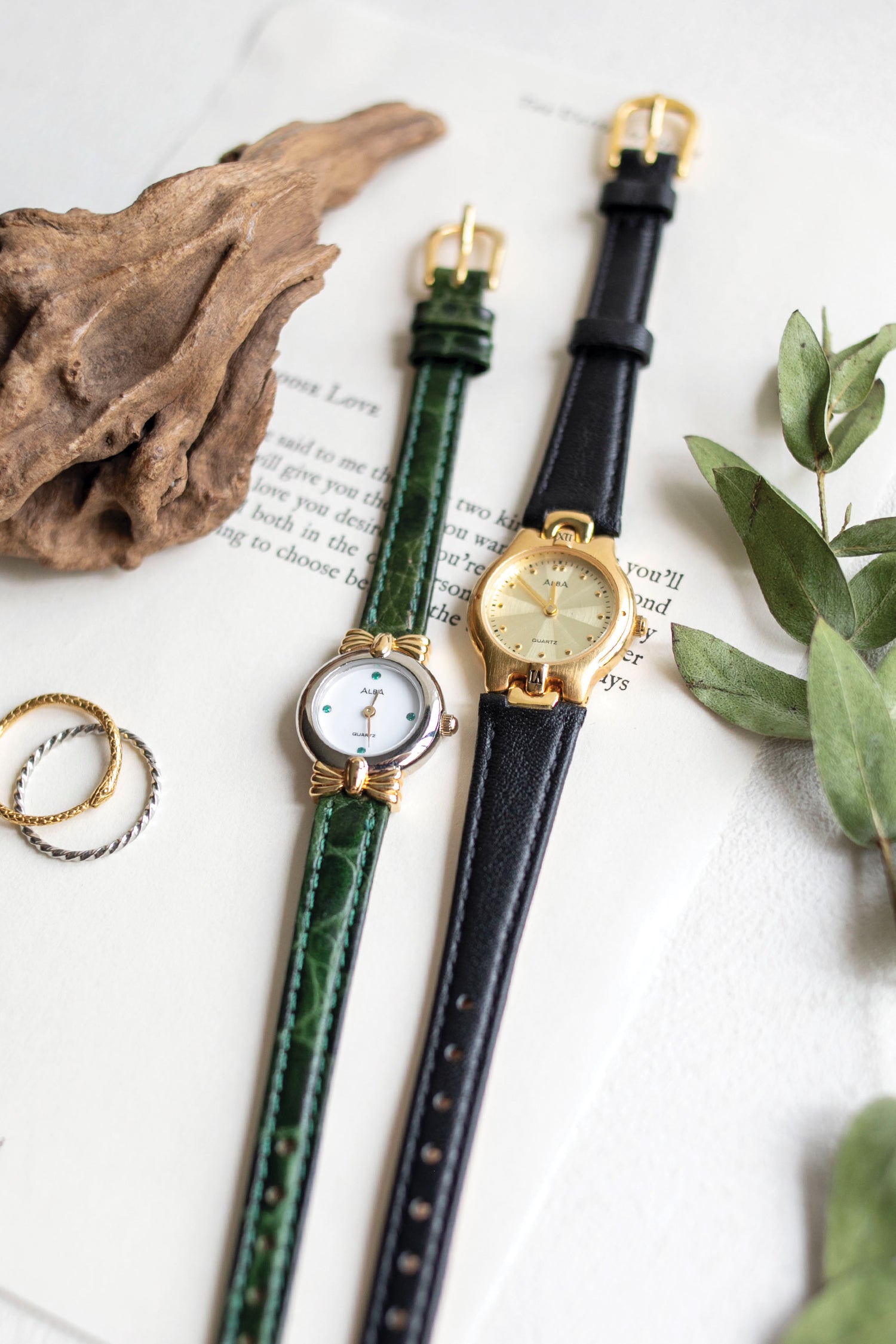 True Vintage: Alba Bow (Green) (10906473332895)