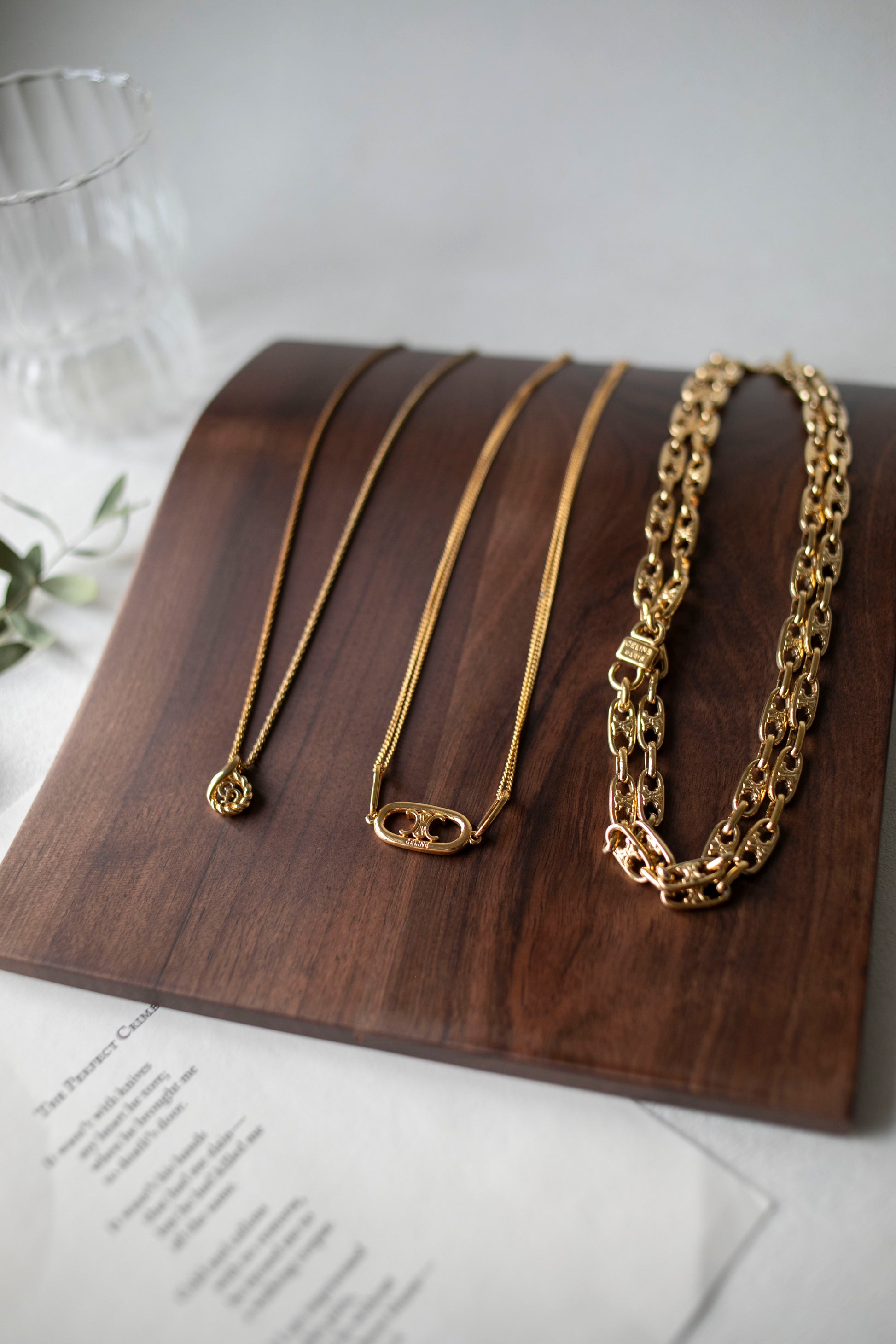 Vintage Celine Triomphe Sautoir Necklace (J-C05) (10880231309471)