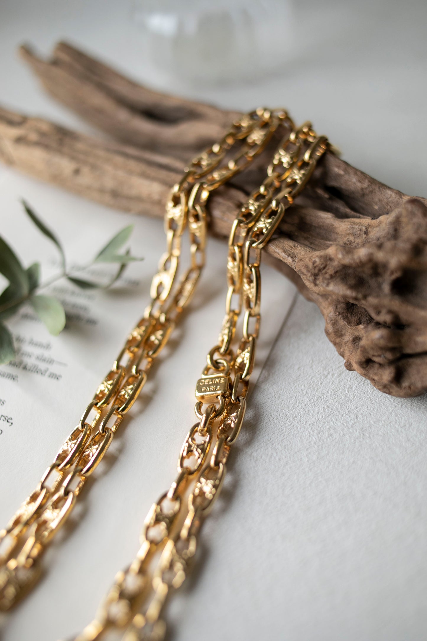 Vintage Celine Triomphe Sautoir Necklace (J-C05) (10880231309471)