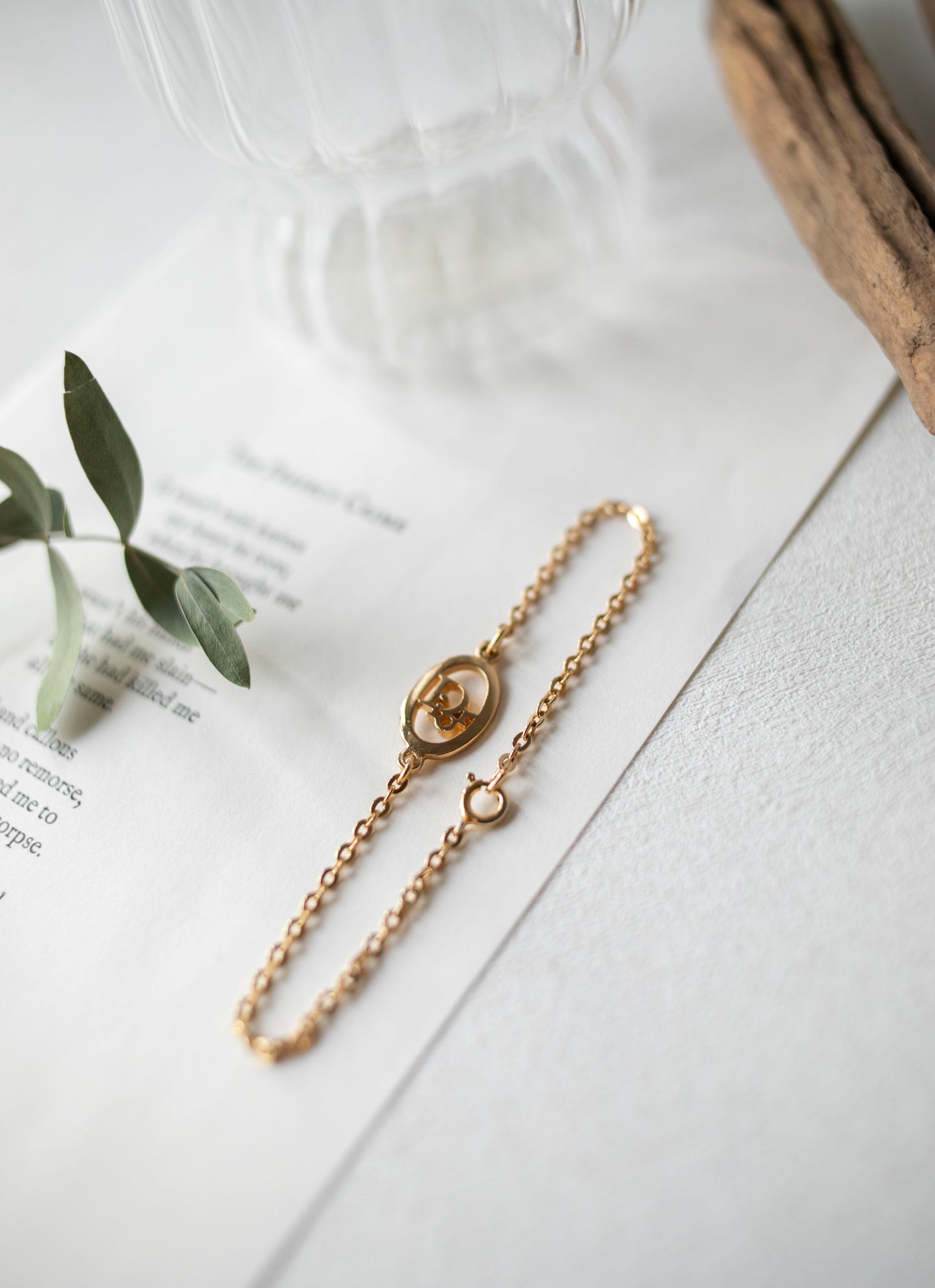 Vintage Christian Dior 1990s Oval Bracelet (J-CD02)