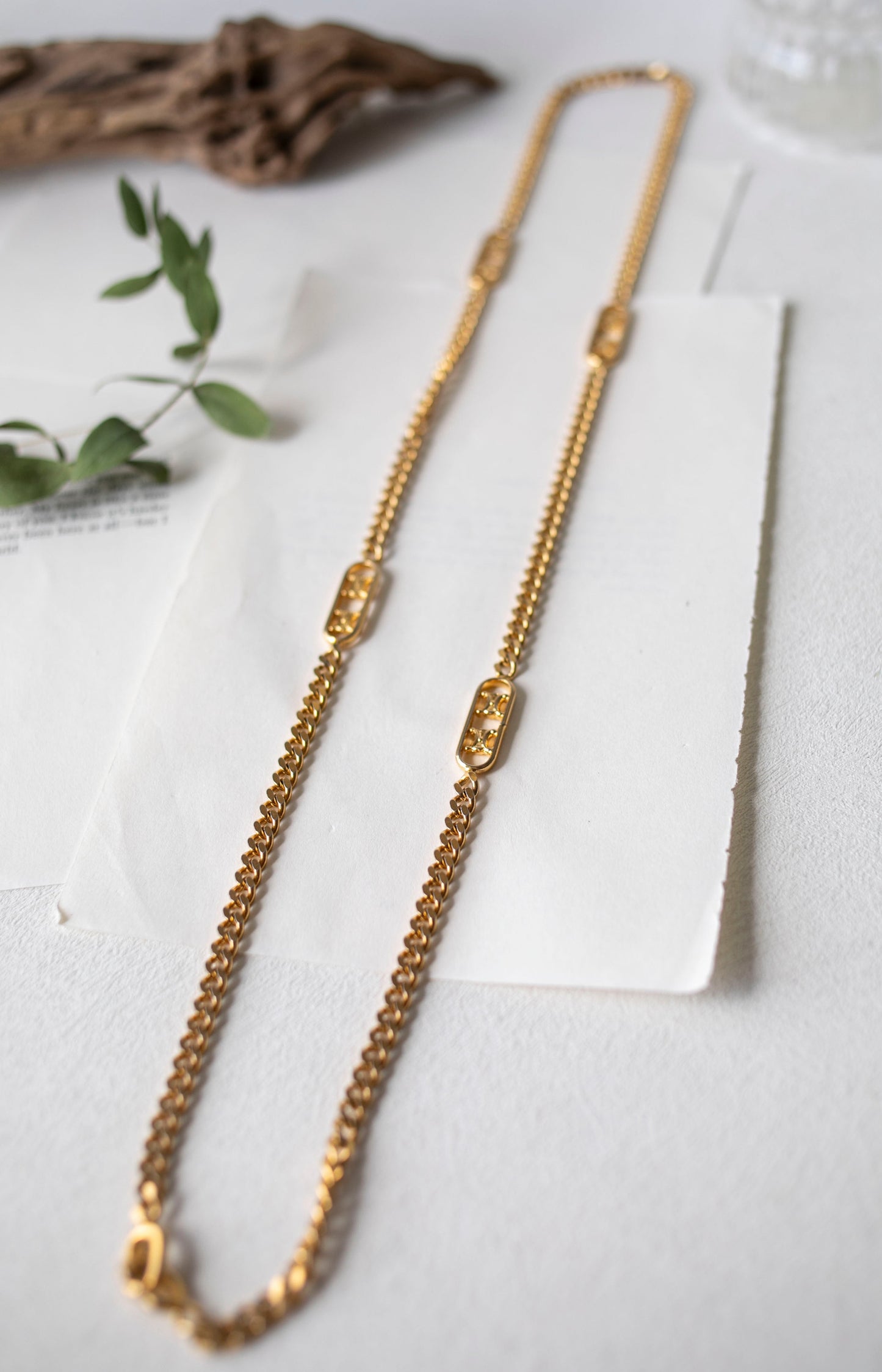 Vintage Celine Triomphe Sautoir Necklace (J-C01)